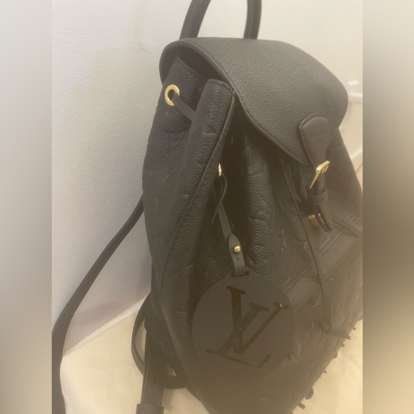 Louis Vuitton Montsouris Backpack PM Black Leather - Picture 3 of 4